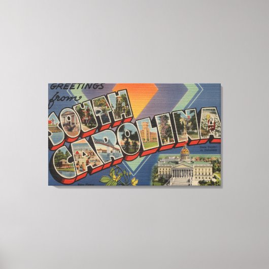 Toile Caroline du Sud (Capitale nationale/Fleur) (Recto)