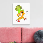 Toile Carotte dans le football (Insitu(Salon))