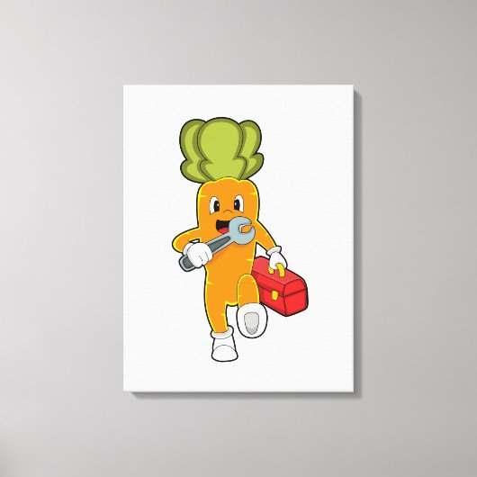 Toile Carotte en mécanique avec Boîte à outils (Recto)