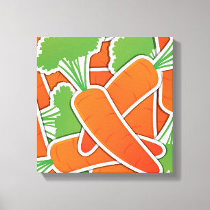 Toile Carottes funky !