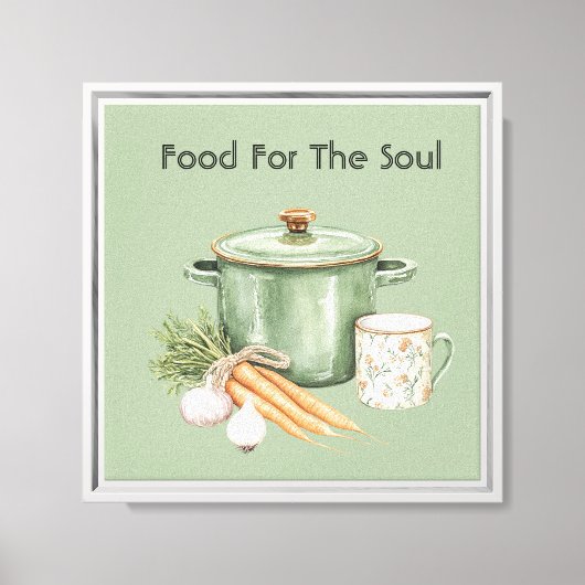Toile Carottes Pot Vert (Recto)