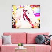 Toile Carousel carnival cheval audacieux design photo mo (Insitu(Salon))