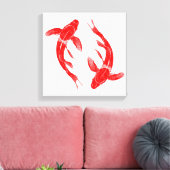 Toile Carpe de poisson rouge Koi (Insitu(Salon))