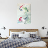 Toile Carpe Koï avec Lotus (Insitu(Chambre))