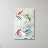 Toile Carpe Koï avec Lotus (Recto)