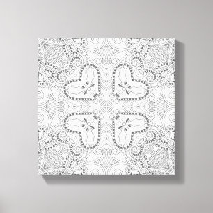 Toile Carré 6 de griffonnage