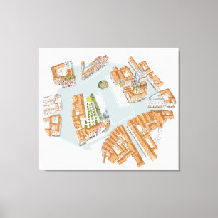 Toile Carré de la vieille ville. Prague Tchèque