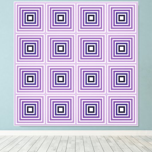 Toile Carré de l'illusion (Insitu (Plancher de Bois))