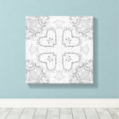 Toile Carré Doodle 6 (Insitu (Plancher de Bois))