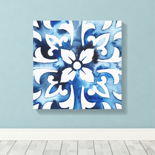 Toile Carreau de Cobalt II (Insitu (Plancher de Bois))