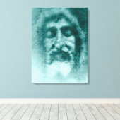Toile Carreau de Turin : Le visage de Dieu, Jésus-Christ (Insitu (Plancher de Bois))