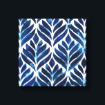 Toile Carreaux d'aquarelle de cobalt IV<br><div class="desc">Carreaux d'aquarelle de Cobalt IV par Grace Popp</div>