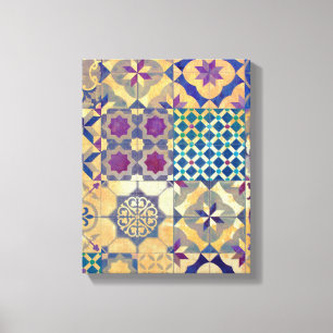 Toile Carrelage traditionnel méditerranéen et égéen colo