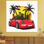 Toile Carrera Classique Rouge dans le Coucher de Soleil (Insitu(Salon))