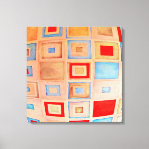 Toile Carrés colorés