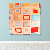 Toile Carrés colorés (Insitu (Plancher de Bois))