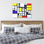 Toile Carrés de couleur primaires et rectangles d'art mu (Insitu(Chambre))