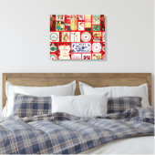 Toile Carrés de l'illustration de Noël (Insitu(Chambre))