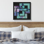 Toile Carrés géométriques Abstraits (Insitu(Chambre))