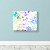 Toile Carrés géométriques Pastel (Insitu (Plancher de Bois))
