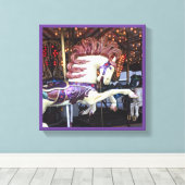 Toile Carrousel de cheval peint joyeux série 12 (Insitu (Plancher de Bois))