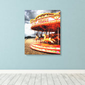Toile Carrousel sur Brighton Beach (Insitu (Plancher de Bois))