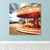 Toile Carrousel sur Brighton Beach (Insitu (Plancher de Bois))