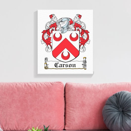 Toile Carson Family Crest (Insitu(Salon))