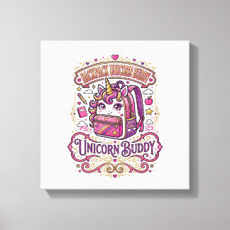 Toile Cartable Licorne Copain Licorne Conception De Merc
