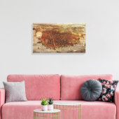 Toile Carte aérienne antique, ville de San Francisco, Ca (Insitu(Salon))