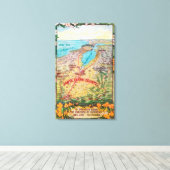 Toile Carte aérienne du comté de Père Noël Clara (Insitu (Plancher de Bois))