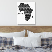Toile Carte Afrique Noir (Insitu(Chambre))