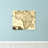 Toile Carte AfriquePanoramiqueAfrique 2 (Insitu (Plancher de Bois))