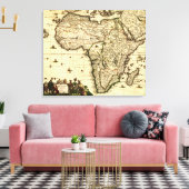 Toile Carte AfriquePanoramiqueAfrique 2 (Insitu(Salon))
