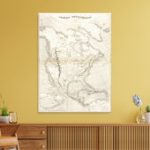 Toile Carte Amérique du Nord (Insitu(Salon))