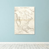 Toile Carte Amérique du Nord (Insitu (Plancher de Bois))