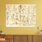 Toile Carte anatomique de Cyclopaedia 1728 (Insitu(Salon))