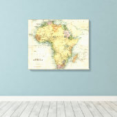 Toile Carte antique de l'Afrique (Insitu (Plancher de Bois))