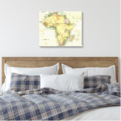 Toile Carte antique de l'Afrique (Insitu(Chambre))