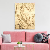 Toile Carte antique de l'Asie du Sud-Est | 1687 (Insitu(Salon))