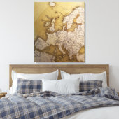 Toile Carte antique de l'Europe. Vieux monde. (Insitu(Chambre))