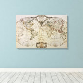 Toile Carte antique du monde (Insitu (Plancher de Bois))
