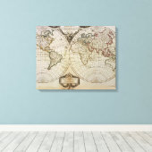 Toile Carte antique du monde (Insitu (Plancher de Bois))
