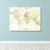 Toile Carte antique du monde (Insitu (Plancher de Bois))