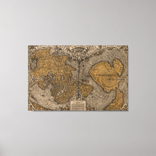 Toile Carte antique du monde (1531)