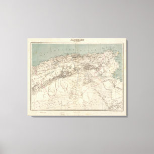 Toile Carte Atlas Algérie