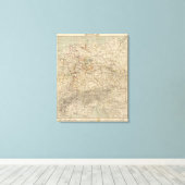Toile Carte Atlas Allemagne (Insitu (Plancher de Bois))