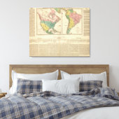 Toile Carte Atlas de la découverte européenne de l'Améri (Insitu(Chambre))