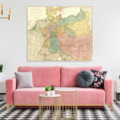 Toile Carte Atlas de l'Empire allemand (Insitu(Salon))