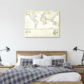 Toile Carte Atlas des vagues de marée (Insitu(Chambre))